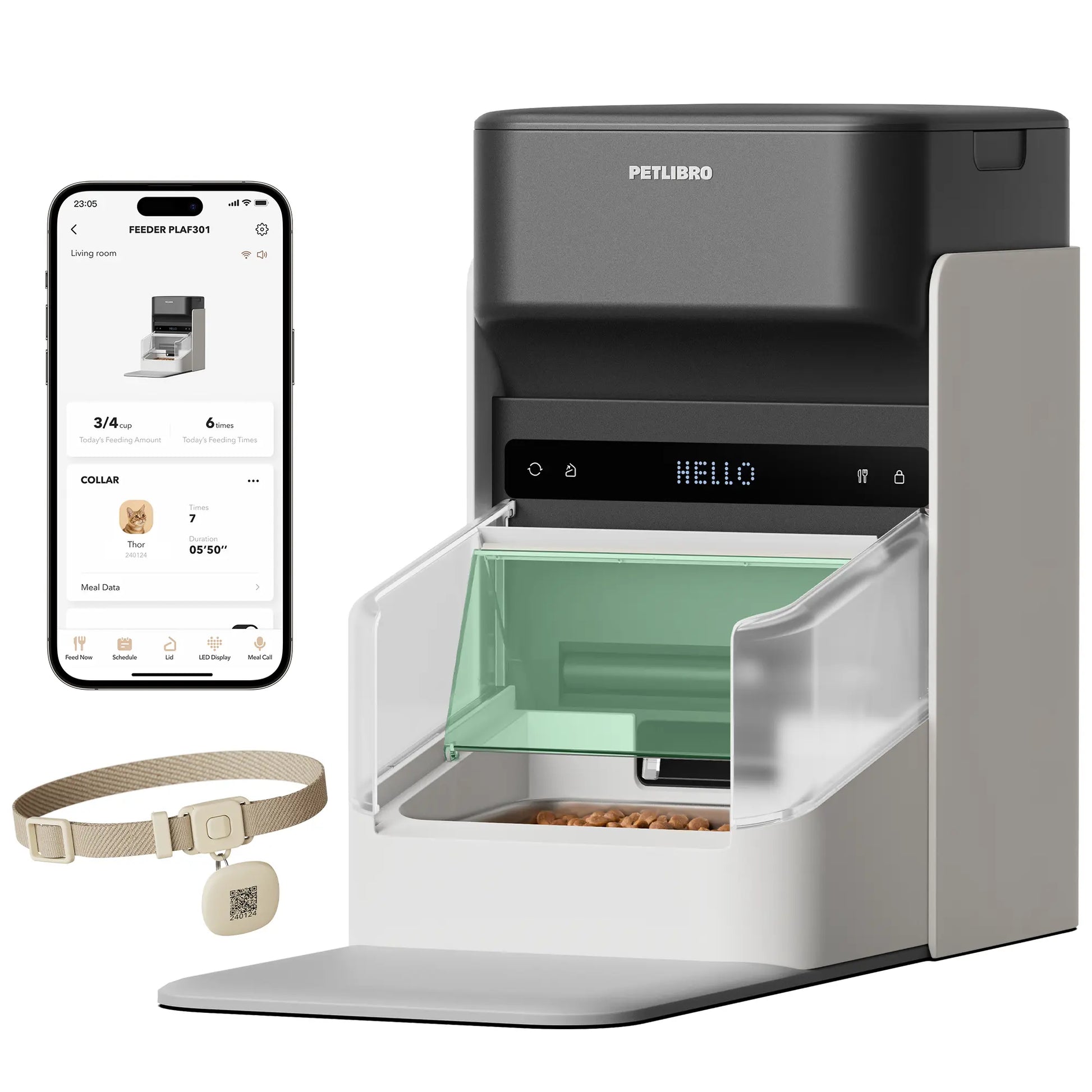 PETLIBRO RFID Automatic Cat Feeder with App Control & 3L Capacity