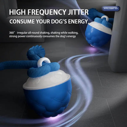 Rechargeable Smart Rolling Pet Ball Toy for Cats & Dogs