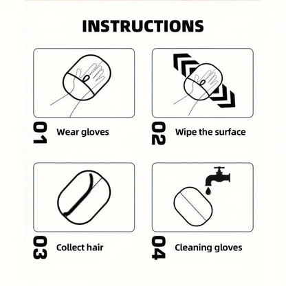 Reusable Pet Hair Remover Gloves for Dogs & Cats Grooming