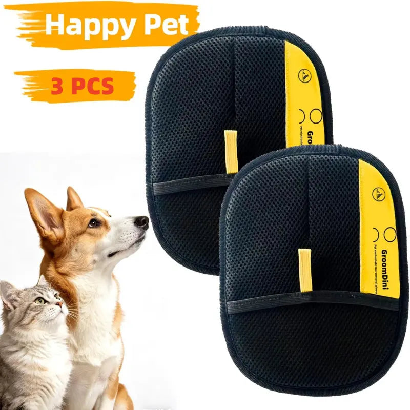 Anti-Static Pet Grooming Glove for Shedding & Hair Removal