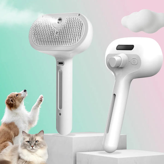 3-in-1 Pet Spray Grooming Comb Anti-Static Detangling Brush