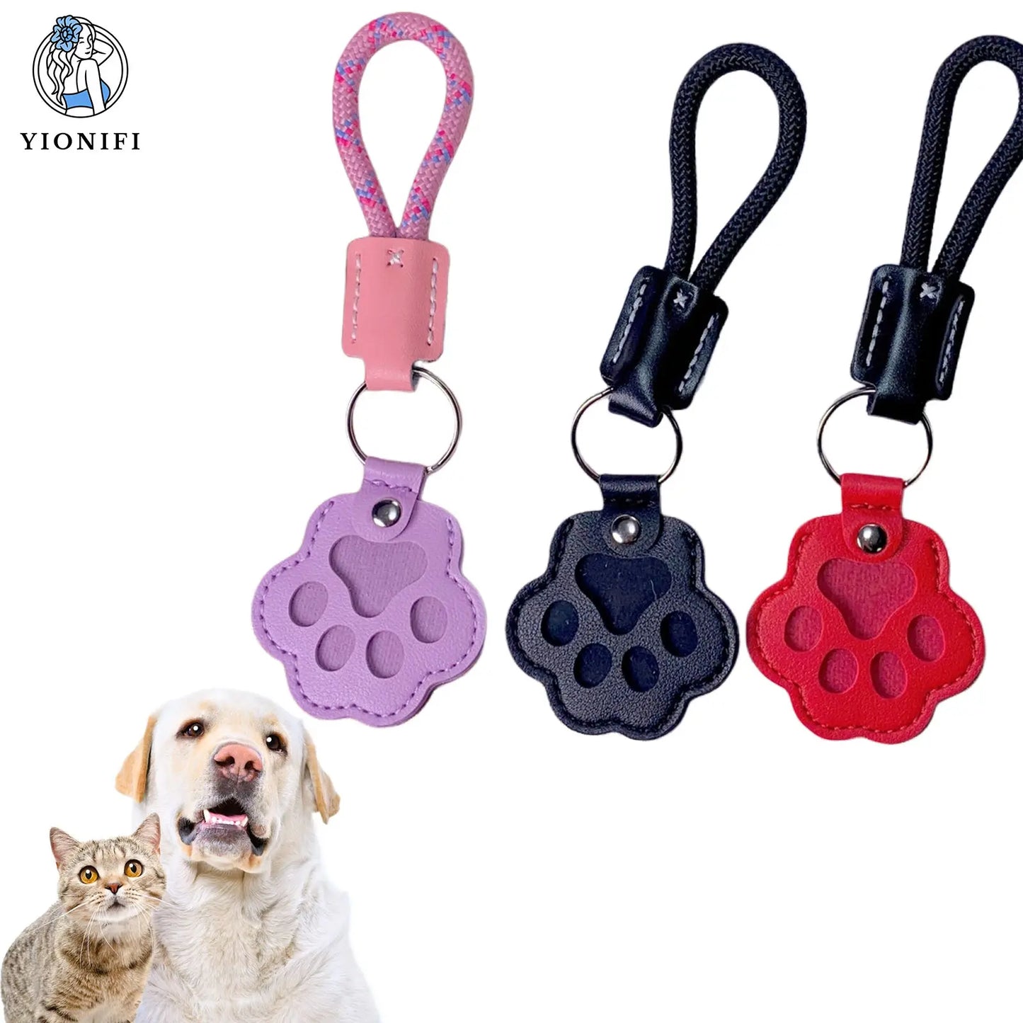 Pet Fur Memorial Keychain Keepsake for Dogs & Cats