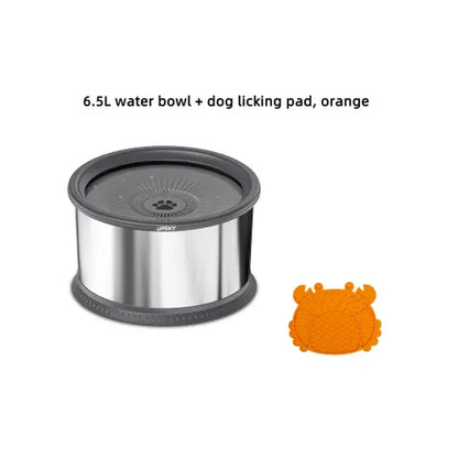 UPSKY Large Anti-Spill Slow Drinking Dog Water Bowl 6.5L