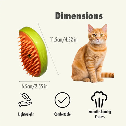 Rechargeable 3-in-1 Pet Spray Brush for Dogs & Cats