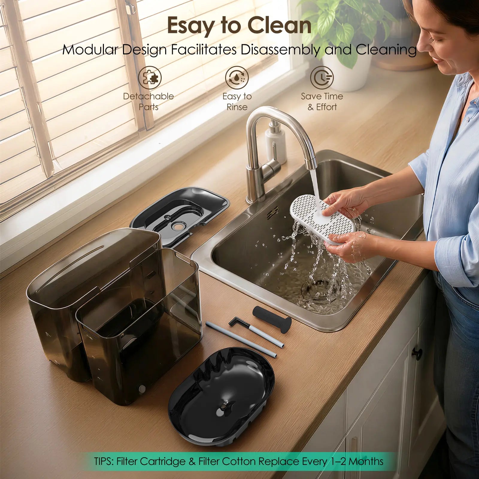 VEWO 11L Large Dog Water Fountain for Multi-Pet Homes