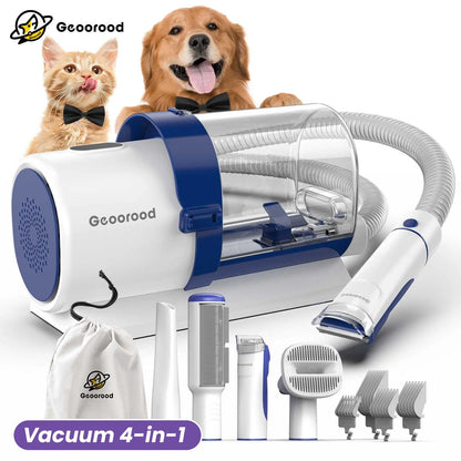 Geoorood Pet Grooming Vacuum Kit 13kPa Suction All-in-One Hair Removal System