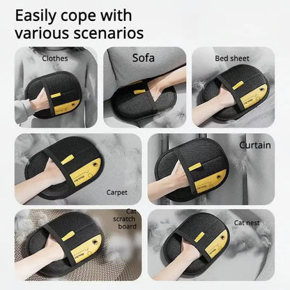 Reusable Pet Hair Remover Gloves for Dogs & Cats Grooming
