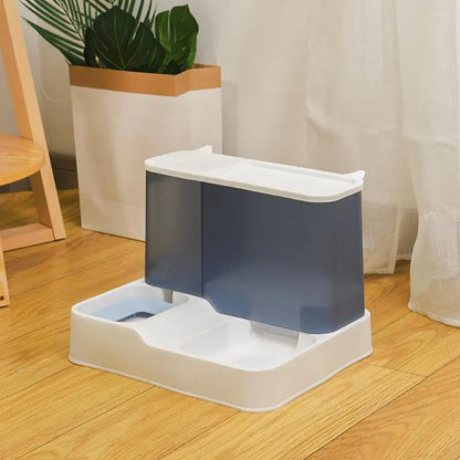 2-in-1 Automatic Pet Feeder & Water Dispenser for Dogs & Cats