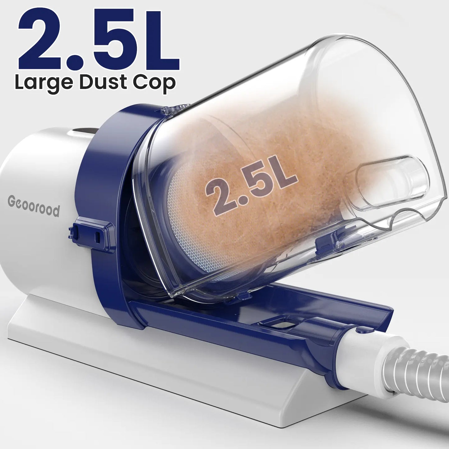 Geoorood Pet Grooming Vacuum Kit 13kPa Suction All-in-One Hair Removal System