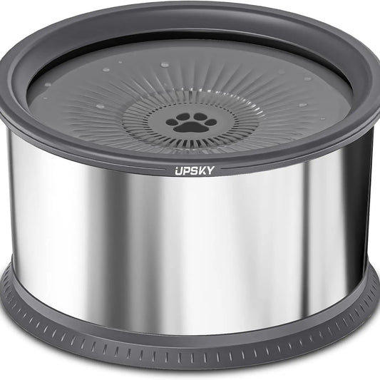 UPSKY Large Anti-Spill Slow Drinking Dog Water Bowl 6.5L