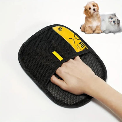 Reusable Pet Hair Remover Gloves for Dogs & Cats Grooming