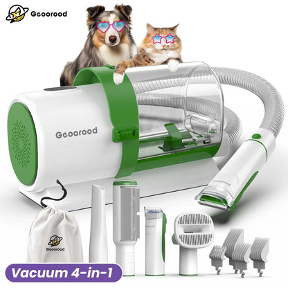Geoorood Pet Grooming Vacuum Kit 13kPa Suction All-in-One Hair Removal System
