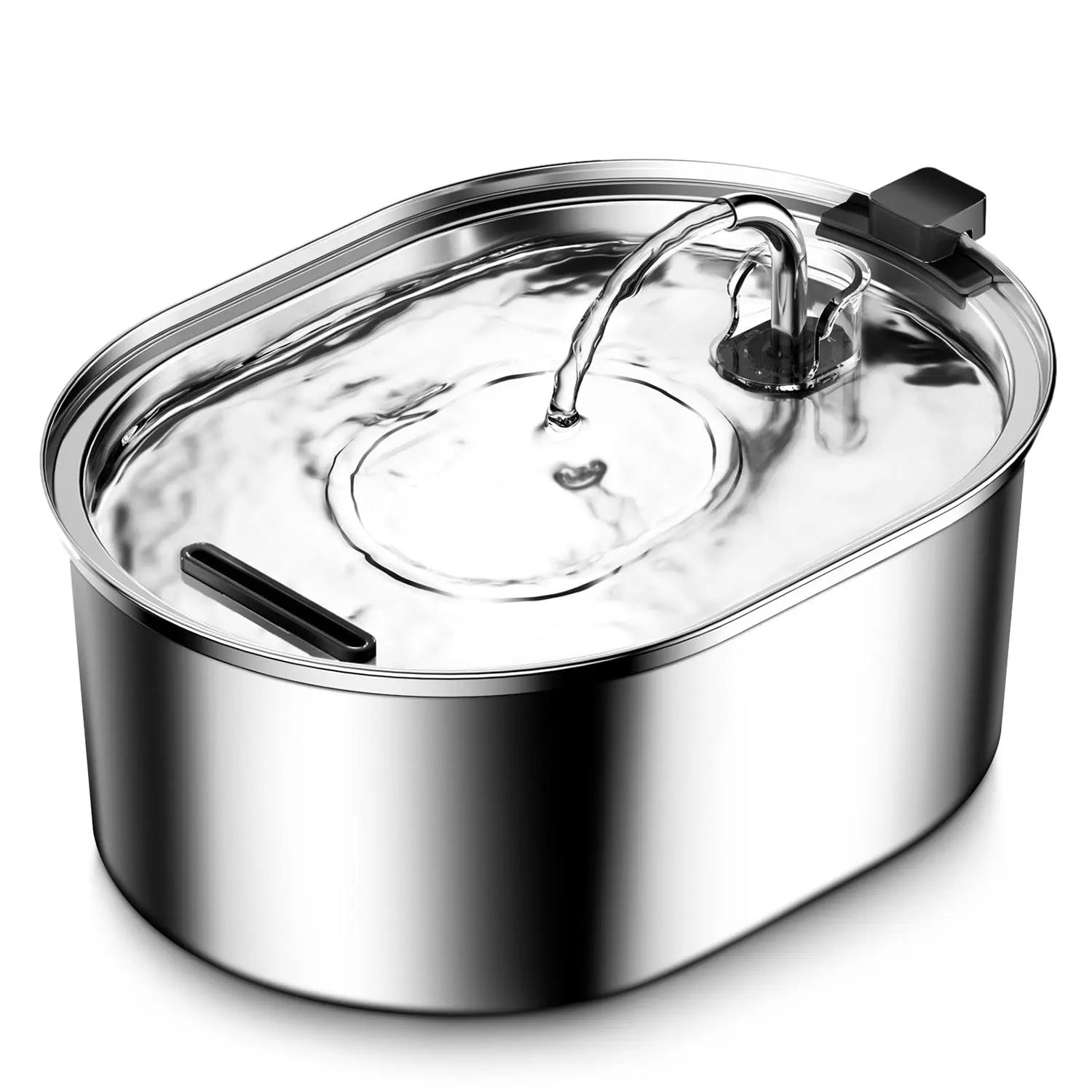 TIANSUSO Stainless Steel Cat Water Fountain 3.2L Ultra Quiet