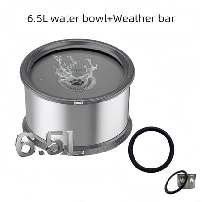 UPSKY Large Anti-Spill Slow Drinking Dog Water Bowl 6.5L