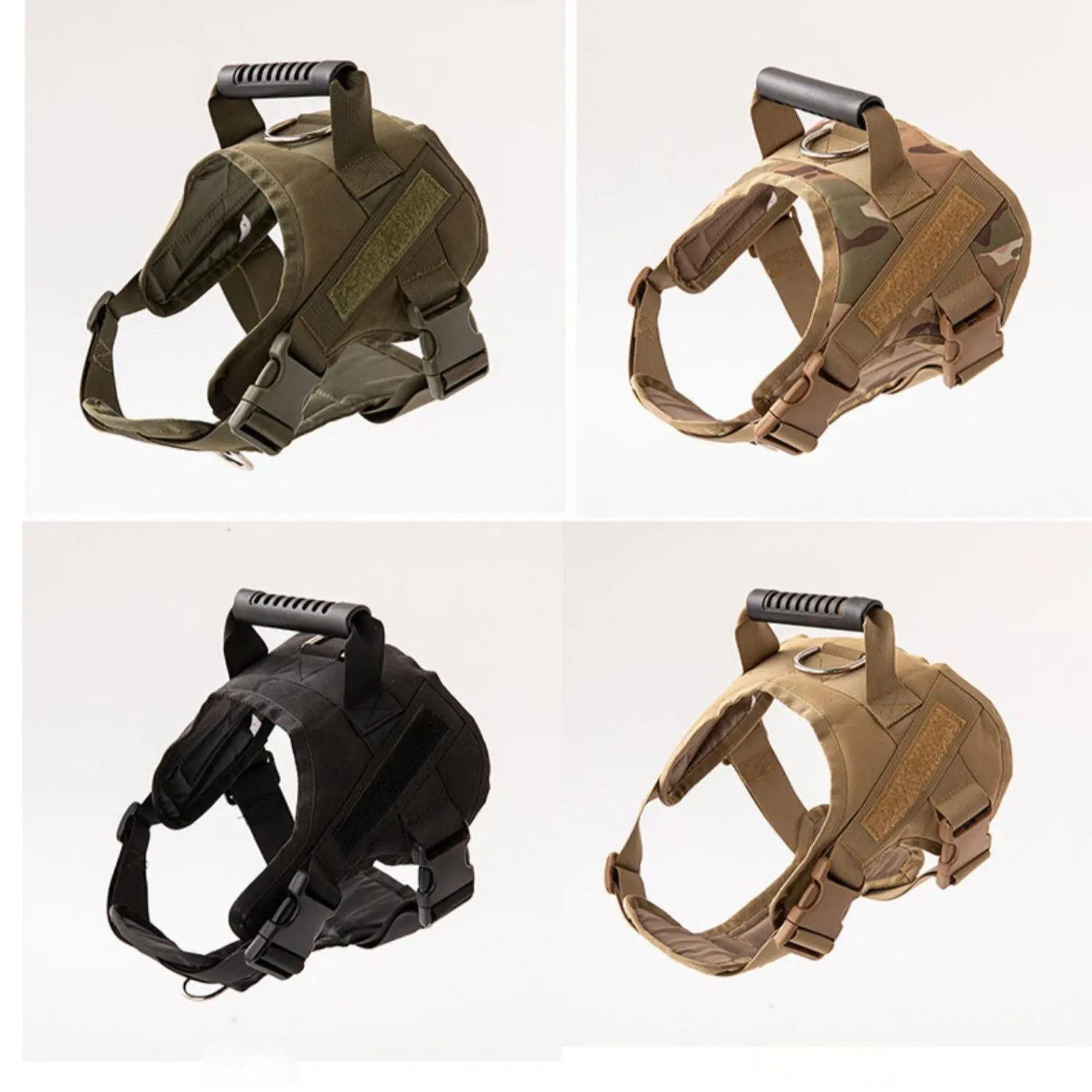 Heavy Duty Tactical Dog Harness with Reflective Straps