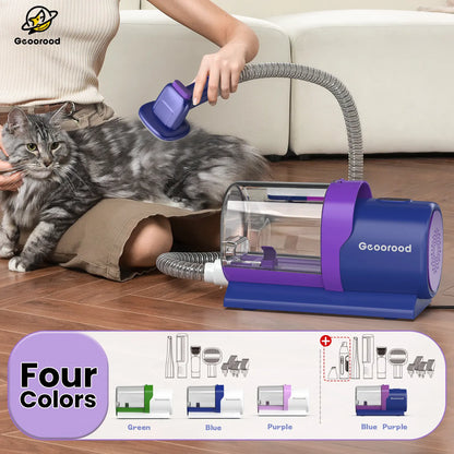 Geoorood Pet Grooming Vacuum Kit 13kPa Suction All-in-One Hair Removal System