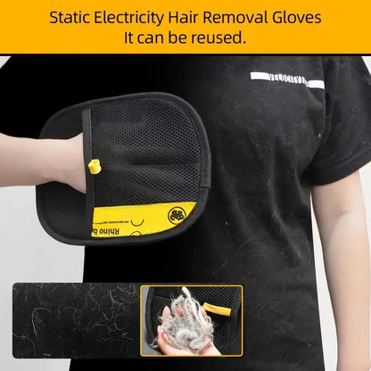 Reusable Pet Hair Remover Gloves for Dogs & Cats Grooming