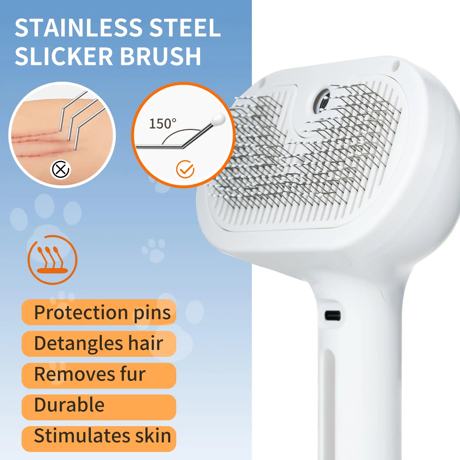 3-in-1 Pet Spray Grooming Comb Anti-Static Detangling Brush