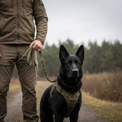 Heavy Duty Tactical Dog Harness with Reflective Straps