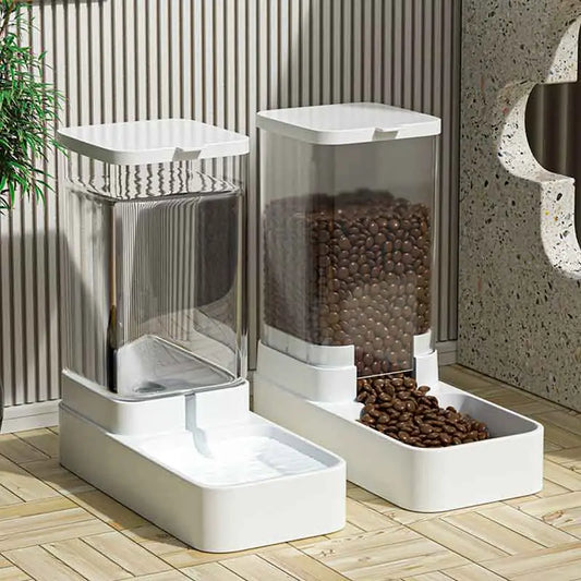 2-in-1 Automatic Pet Feeder & Water Dispenser for Dogs & Cats
