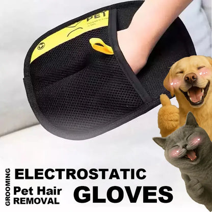 Reusable Pet Hair Remover Gloves for Dogs & Cats Grooming