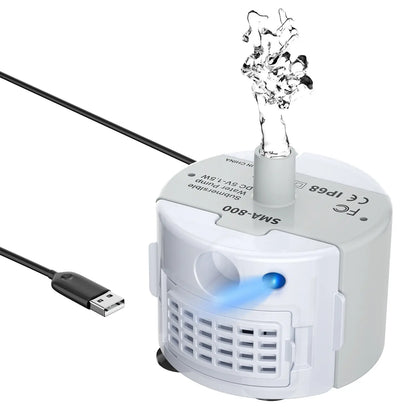 TIANSUSO Stainless Steel Cat Water Fountain 3.2L Ultra Quiet