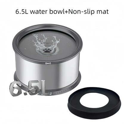 UPSKY Large Anti-Spill Slow Drinking Dog Water Bowl 6.5L