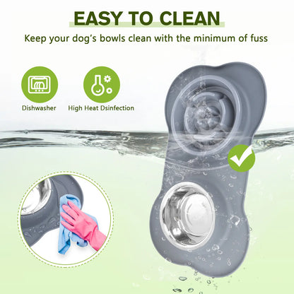 Anti-Gulp Slow Feeder Dog Bowl for Healthy Eating