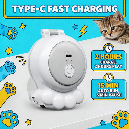 Automatic Interactive Cat Toy Rechargeable with Suction Modes
