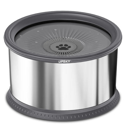 UPSKY Large Anti-Spill Slow Drinking Dog Water Bowl 6.5L