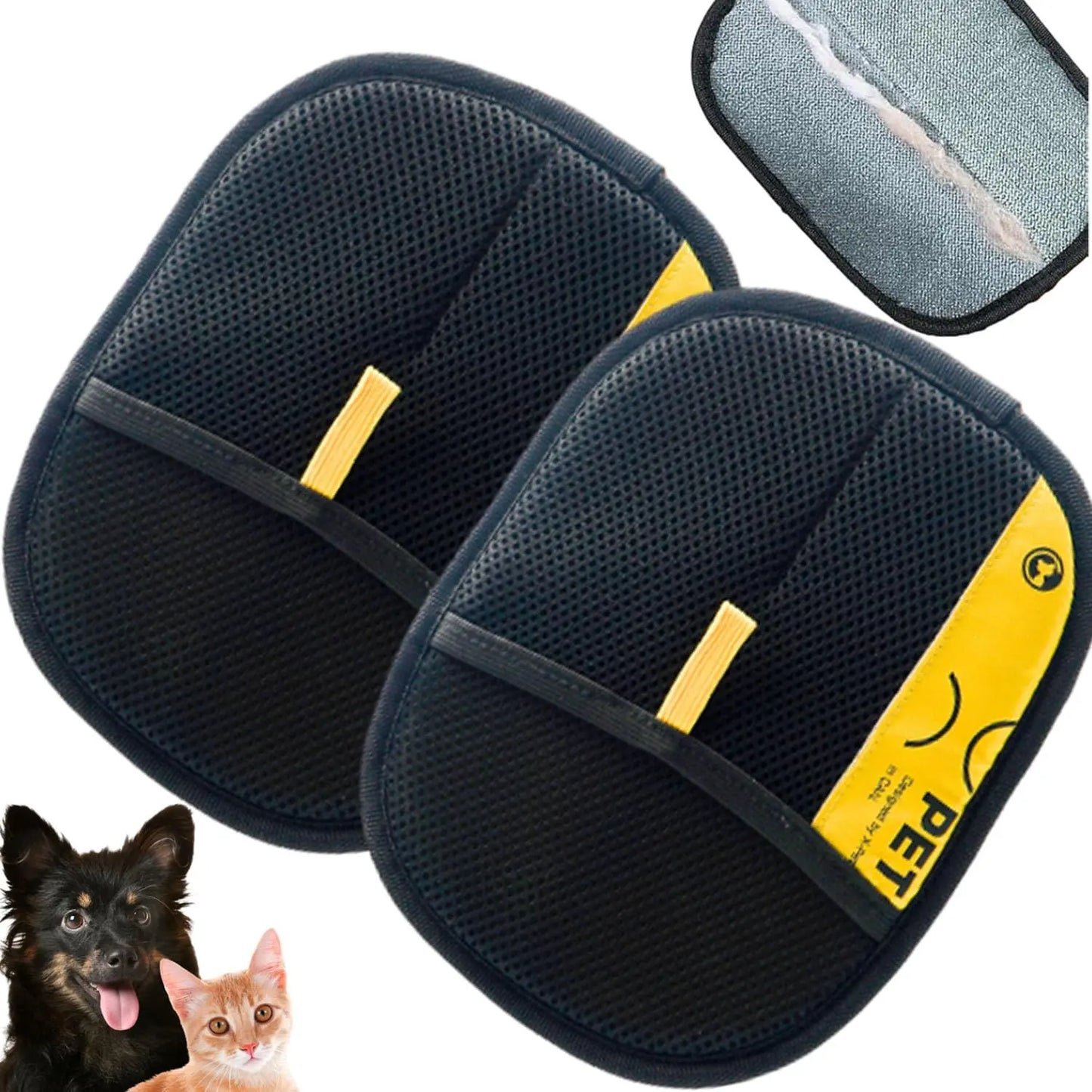 Reusable Pet Hair Remover Gloves for Dogs & Cats Grooming